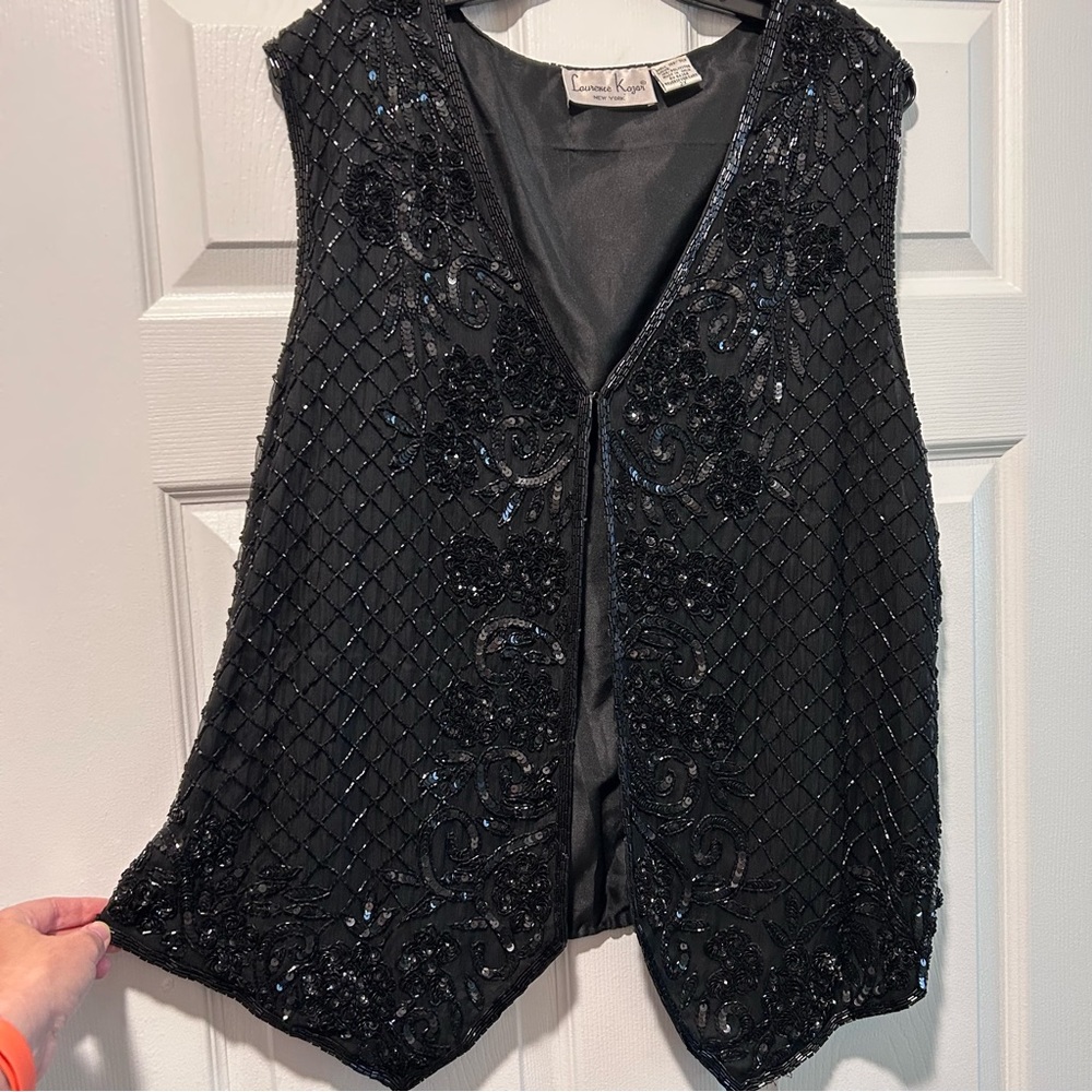 Women’s beaded vest